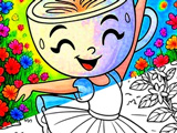 Ballerina Cappuccino: Colorear