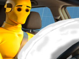 Crash Tests of Cars with Airbags