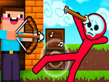 Noob Archer vs Stickman Zombie