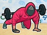Escape From Squid Game, Push Up Simulator