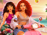 Besties: Sunset Scooter Rider