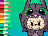 Coloring with Stickers: Labubu