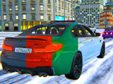 Winter Drift on BMW M5 CS