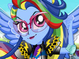 Rainbow Dash Motocross Style