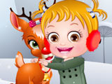 Baby Hazel Reindeer Surprise