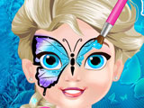 Baby Elsa Butterfly Face Art