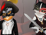 Puss in Boots with Girlfriend Dress Up