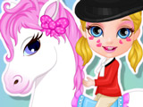 Baby Barbie Pony Present