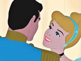 Princess Cinderella Kissing Prince